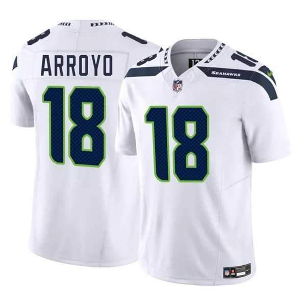 Men & Women & Youth Seattle Seahawks #18 Elijah Arroyo White 2025 Draft F.U.S.E. Vapor Limited Stitched Jersey->tampa bay buccaneers->NFL Jersey